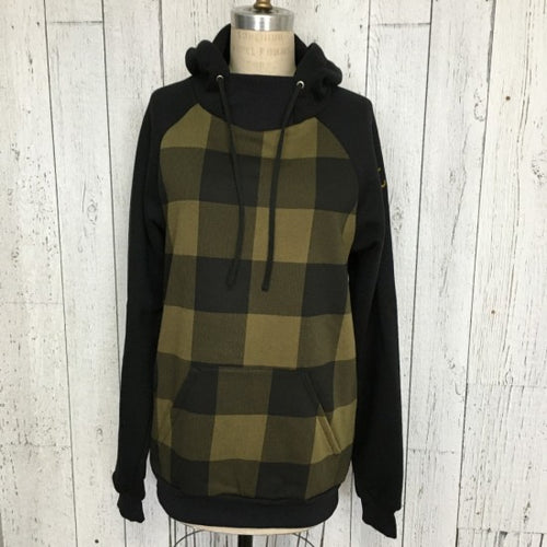 Gilet carreau kaki (homme)